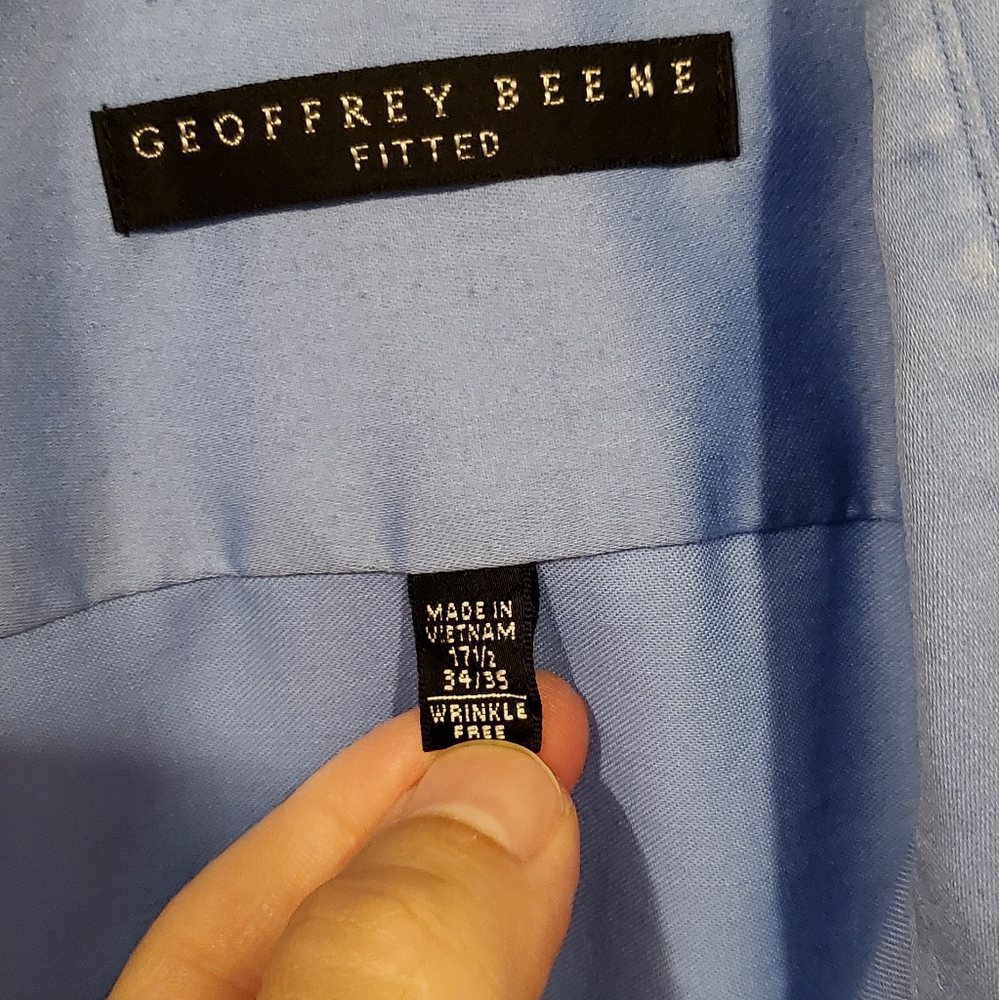 Geoffrey Beene 17 1/2, 34/35 Wrinkle Free Dress Shirt